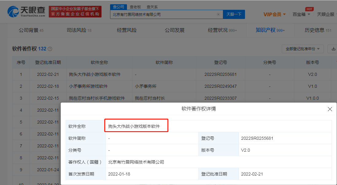 网络|字节跳动“狗头大作战小游戏”V2.0 软件版权获登记批准