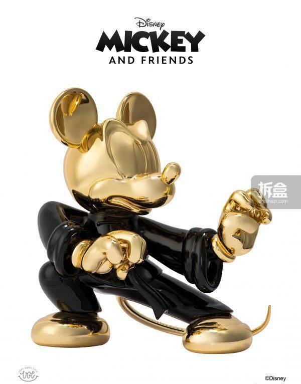 功夫VG TOYS 功夫米奇 MICKEY 经典款 黑金潮流艺术手办