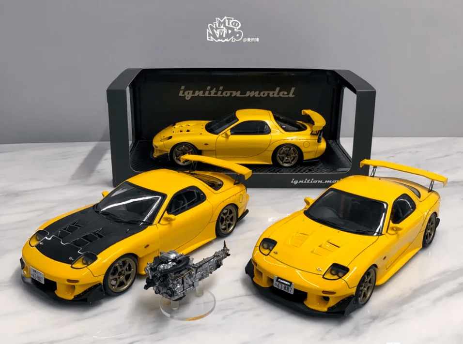 「头文字d」ig 1/18 高桥启介fd后期改装做例