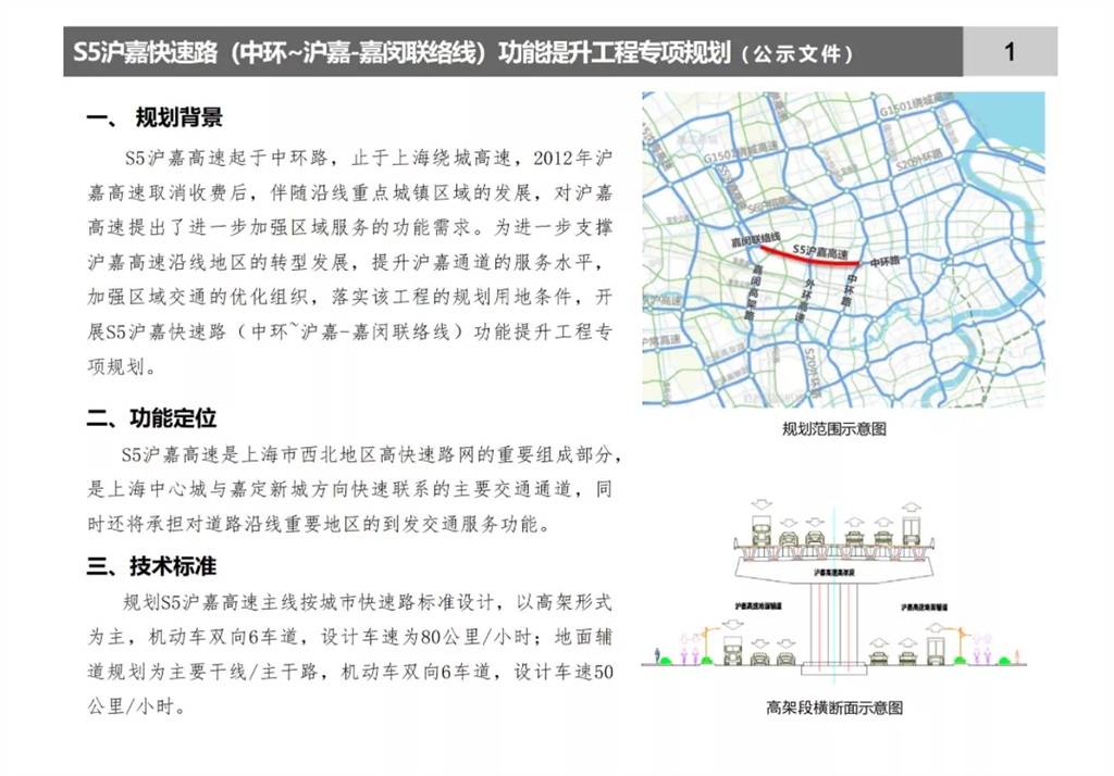 未来出行更方便沪嘉高速要抬升长高了
