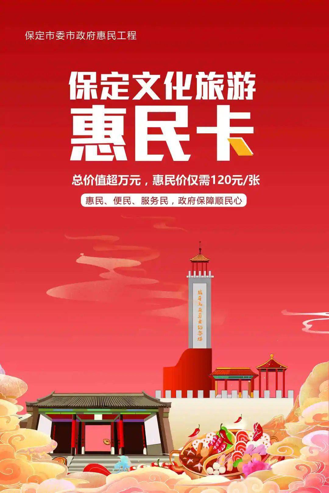 保定惠民卡景区一览表图片