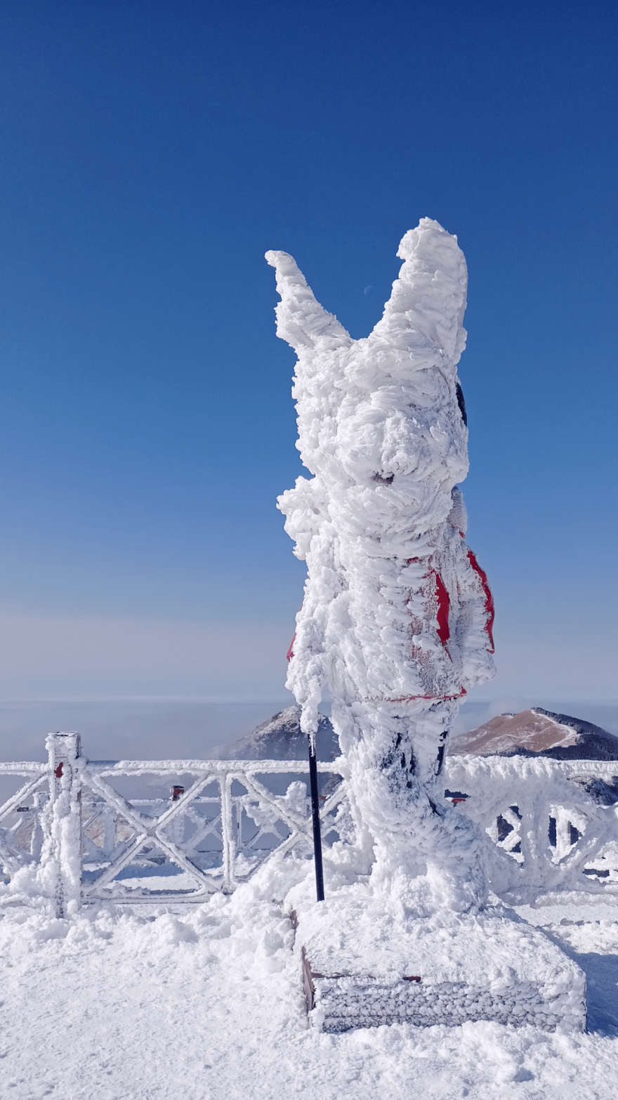 武功山雪景图片