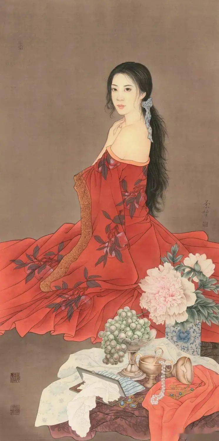 崔景哲国画工笔人物作品专辑,张张精彩!_视频_加林_艺术