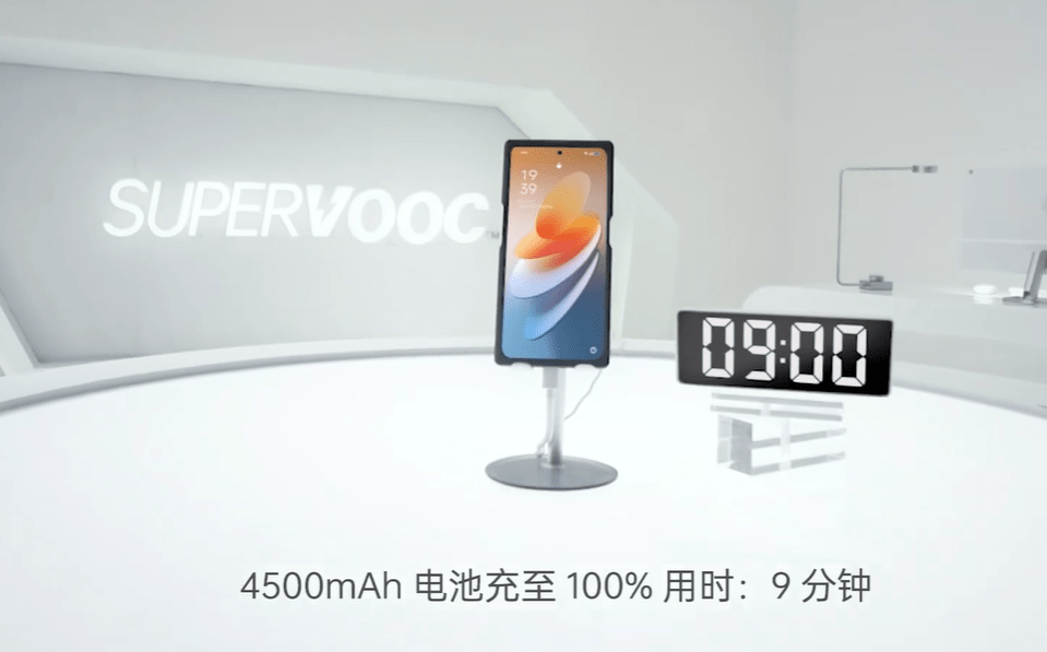 realme|OPPO 展示 240W 超级闪充技术：4500mAh 电池 9 分钟充满