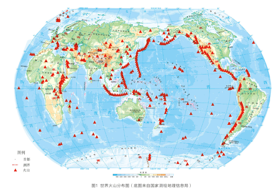 东非火山带沿东非大断裂带分布,约有30多个活火山3