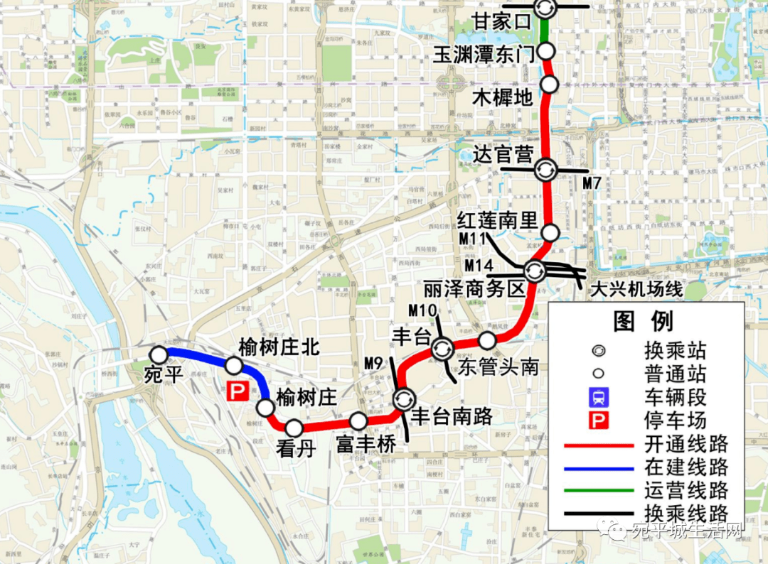 卢沟桥地铁16号线路图片