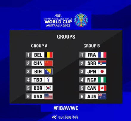 法国|女篮世界杯中国与美国同组