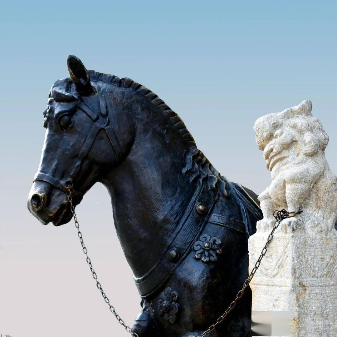 《龙马的古镇》芸朵青龙古镇上随处可以看到马的雕像木质的,青铜的