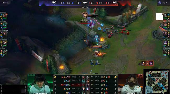 中路|LOL-LCK：DK上、中灵性双偷家，直落两盘2-0双杀HLE