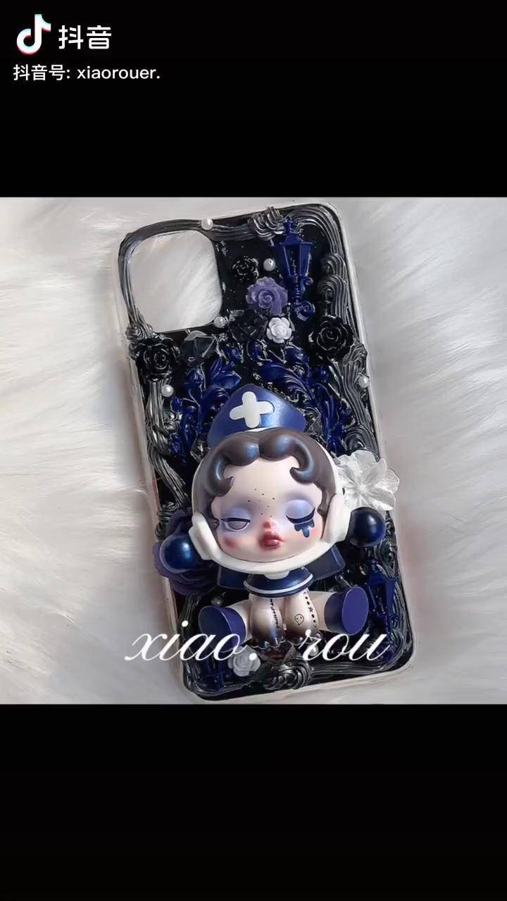 这么好看的黑管家的壳子居然没流量必须再发一次奶油胶手机壳密林古堡