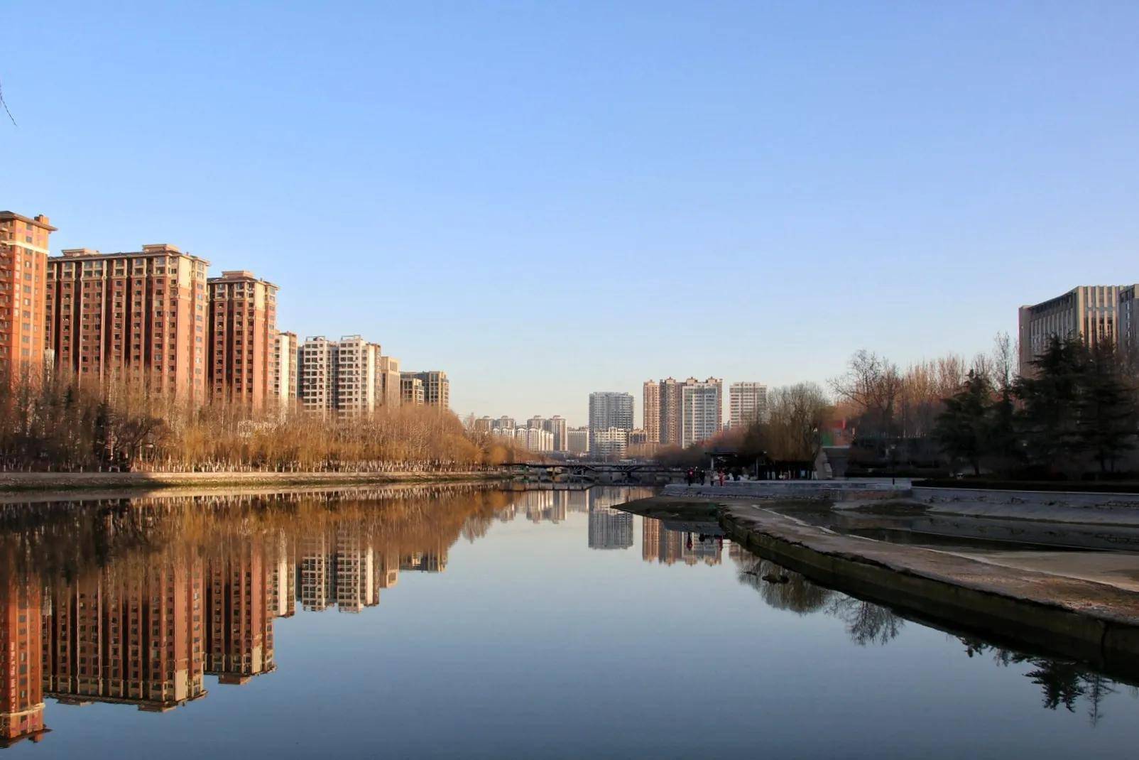 三月潍坊虞河风光,春意乍现