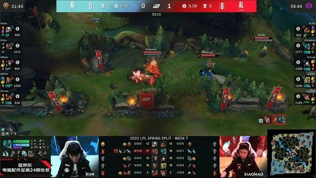 人马|LOL-LPL：zdz凯南天雷守家绝命翻盘，AL惊险逆转2-0击败iG