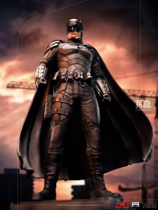 TheIron Studios：1/10比例 2022版《The Batman/新蝙蝠侠》- 蝙蝠侠 雕像