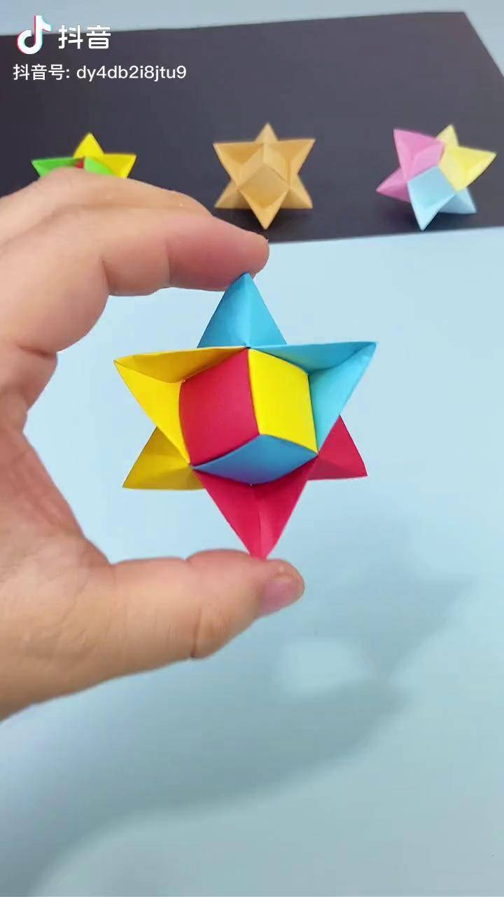 折纸立体六角芒星图片
