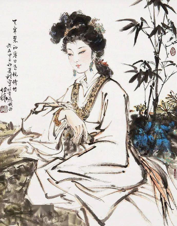 名人名画】工笔和写意相融合的人物，韵味十足_搜狐网