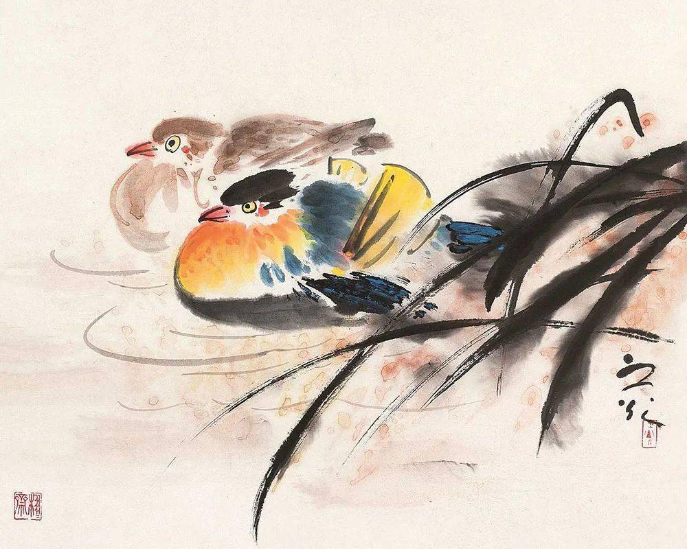春光中觅诗意国画里赏鸳鸯