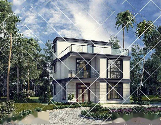 35套现代极简主义现代别墅, 后浪们建房首选_农村_风格_房子