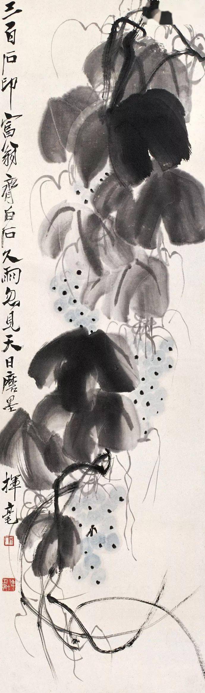 齐白石写意瓜果豆谷令人魂归田园