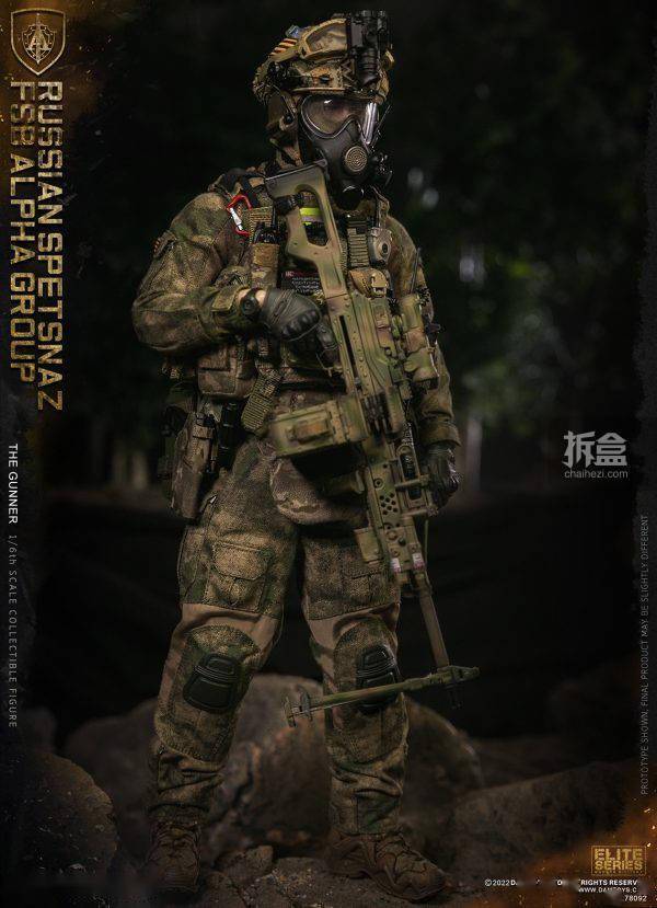 damtoys俄联邦安全局阿尔法小组fsb机枪手16可动兵人