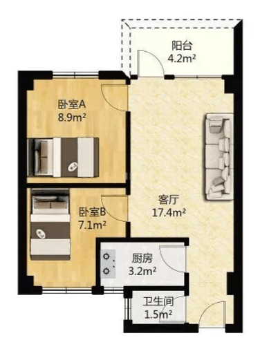 小屋把47平老破小改成理想小屋，她的装修经太值得参考了