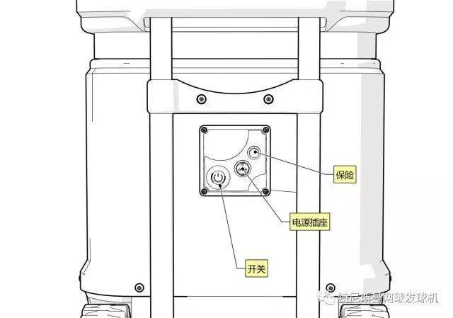 网球发球机"外观结构"_机器_电池_球场