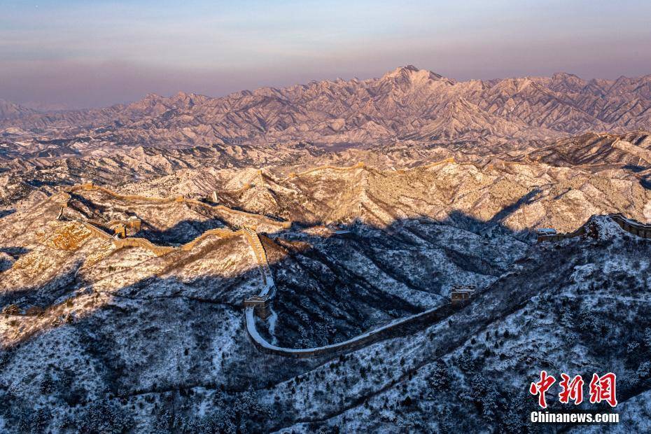 春雪|当春雪和阳光相遇在金山岭长城