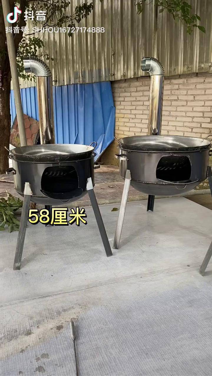 简易柴火灶经济实惠用途广泛烧柴火更节省成本柴火灶柴火炉农村生活