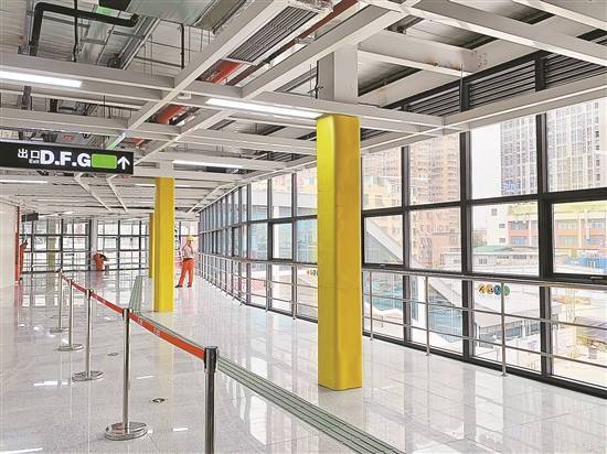 广州地铁西塱站今天启用新换乘通道