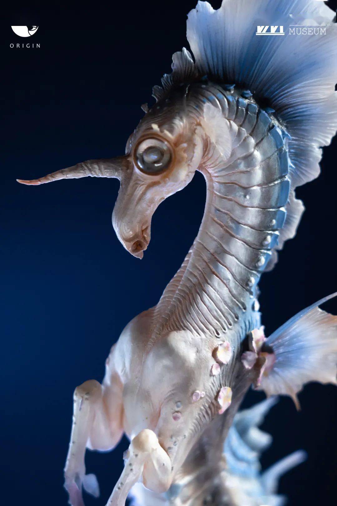 独角海马兽horned hippocampus,来自海洋与神话的传说中的生灵虽然