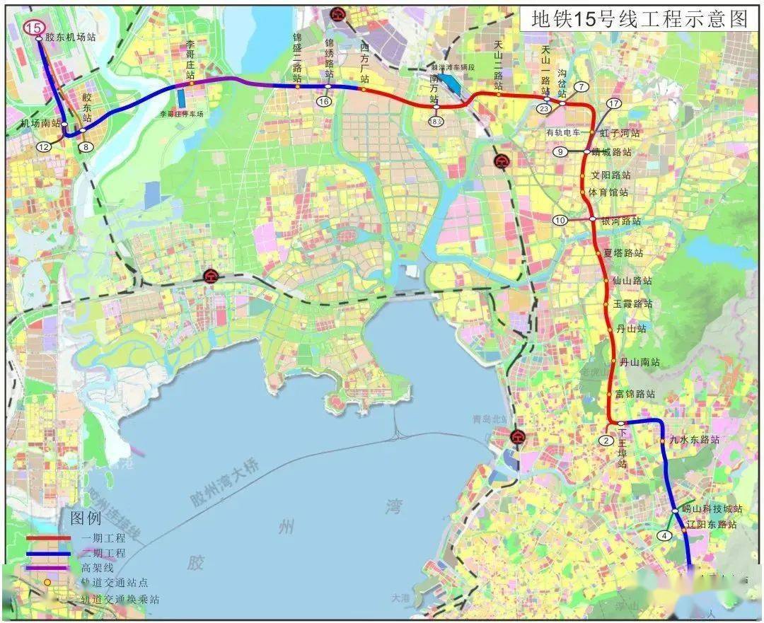 地铁8号支线开工时间来了!_线路_胶州_青岛
