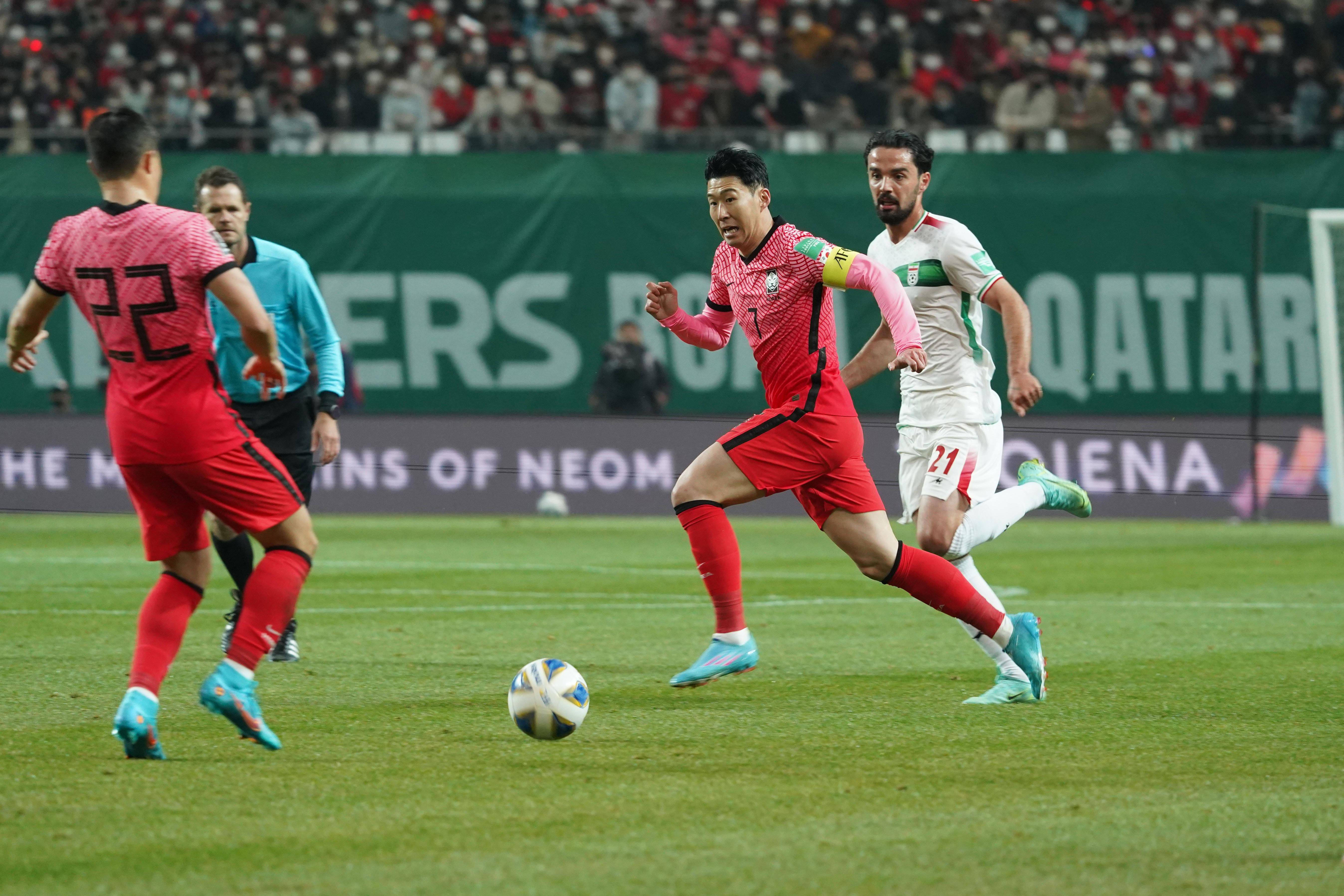 足球——世界杯预选赛:韩国胜伊朗