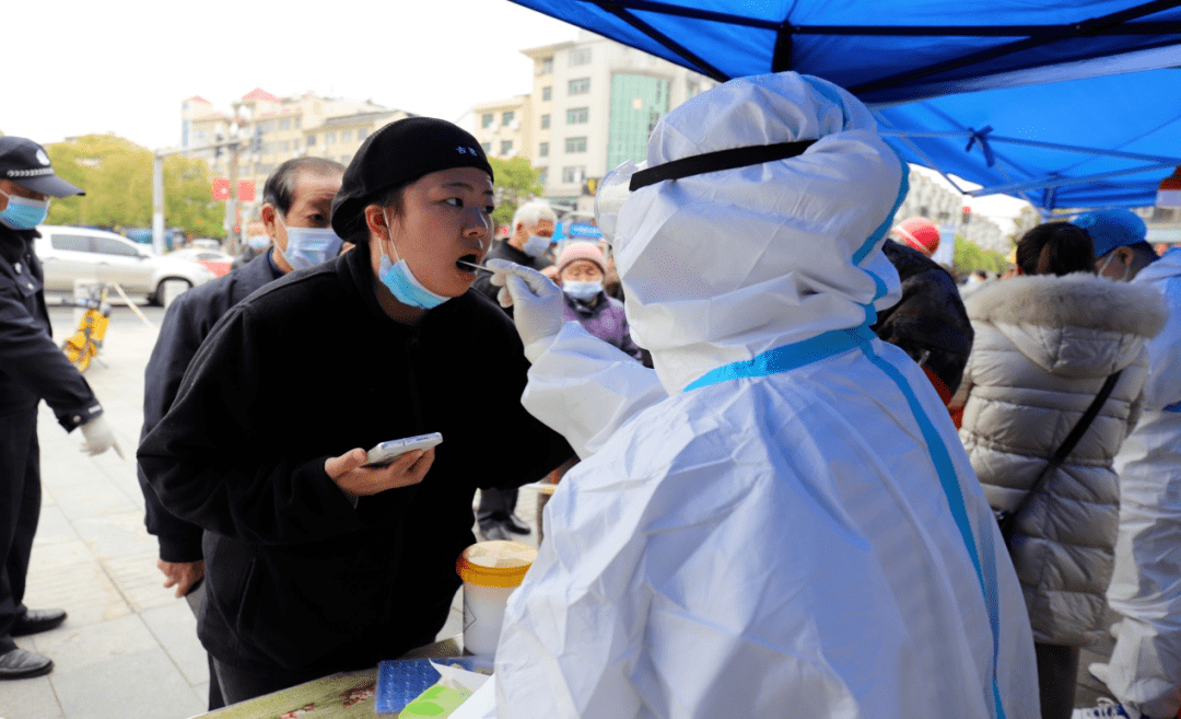 多图直击庐山市全民核酸检测现场每一幕都是庐山市力量