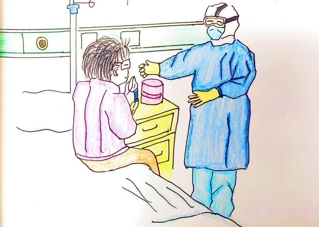 医务人员漫画图片手绘图片