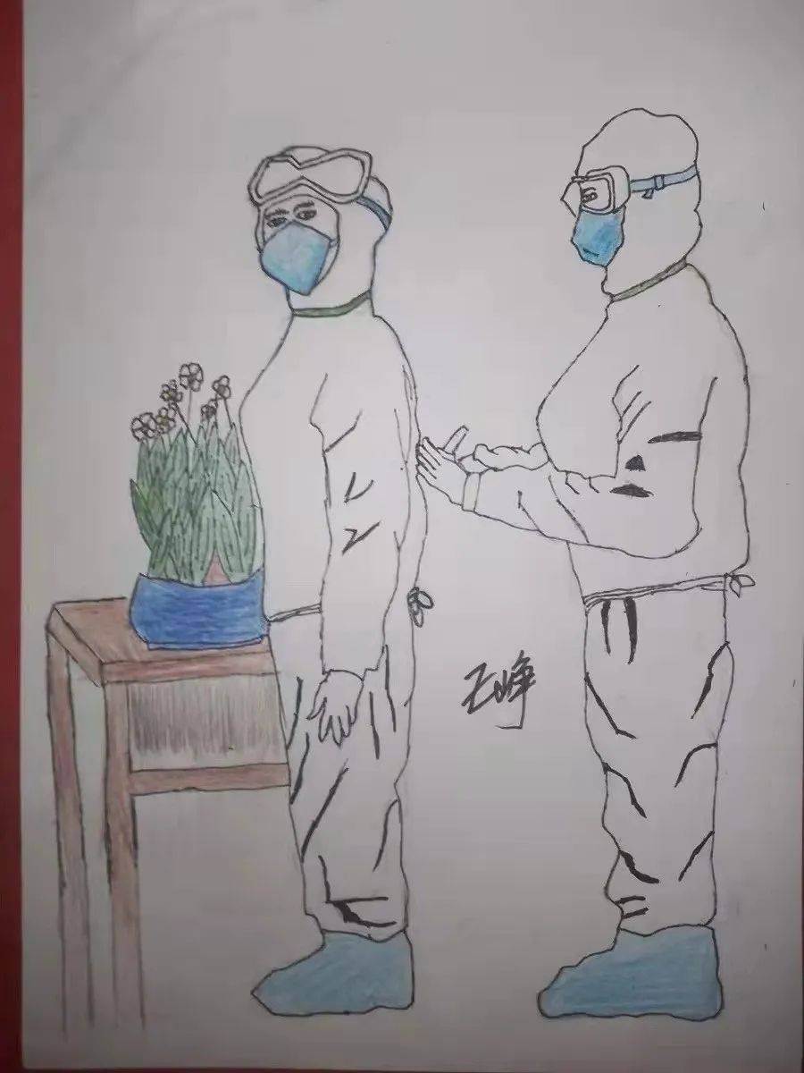 示范区张庄初级中学战疫美术网课作品展致敬英雄