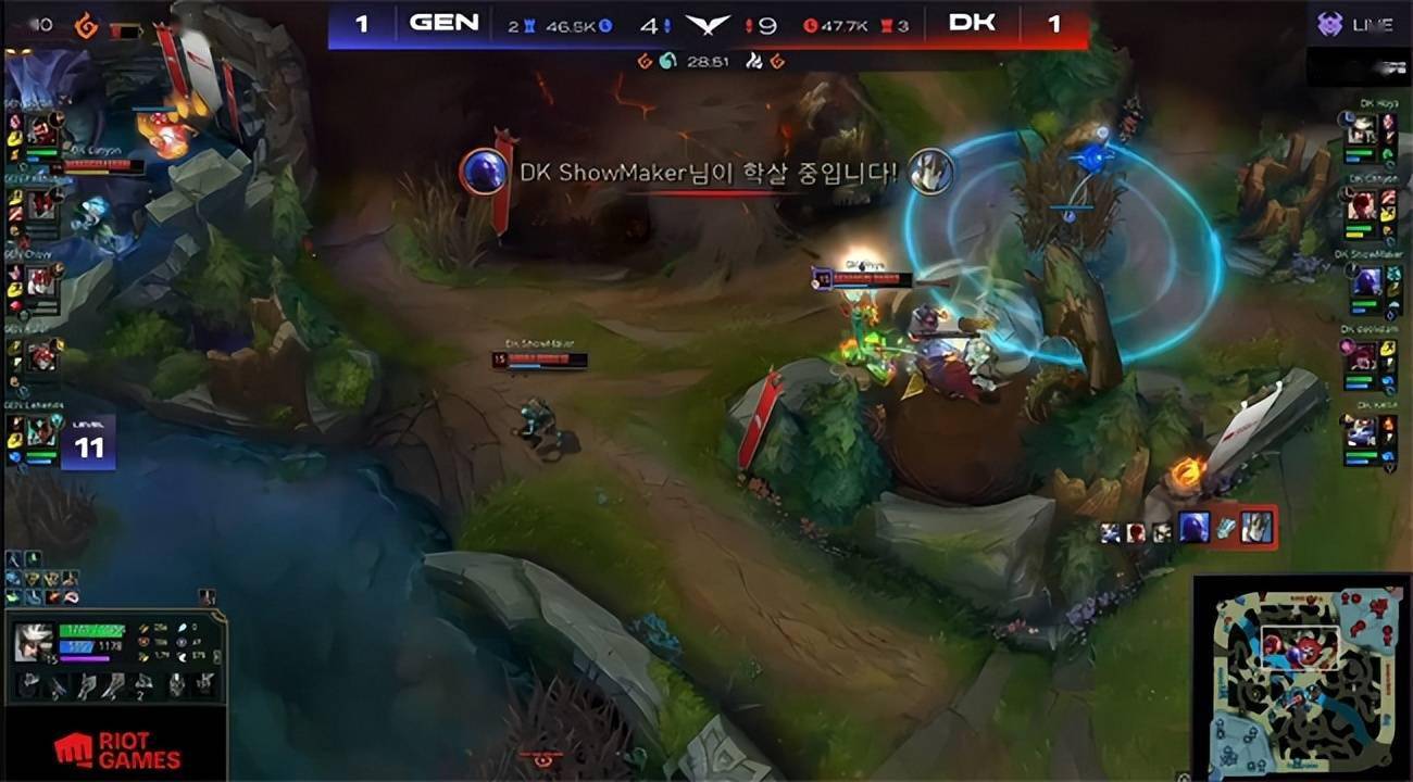 石头人|LOL-LCK：GEN落后一万经济逆天翻盘，3-2险胜DK晋级决赛