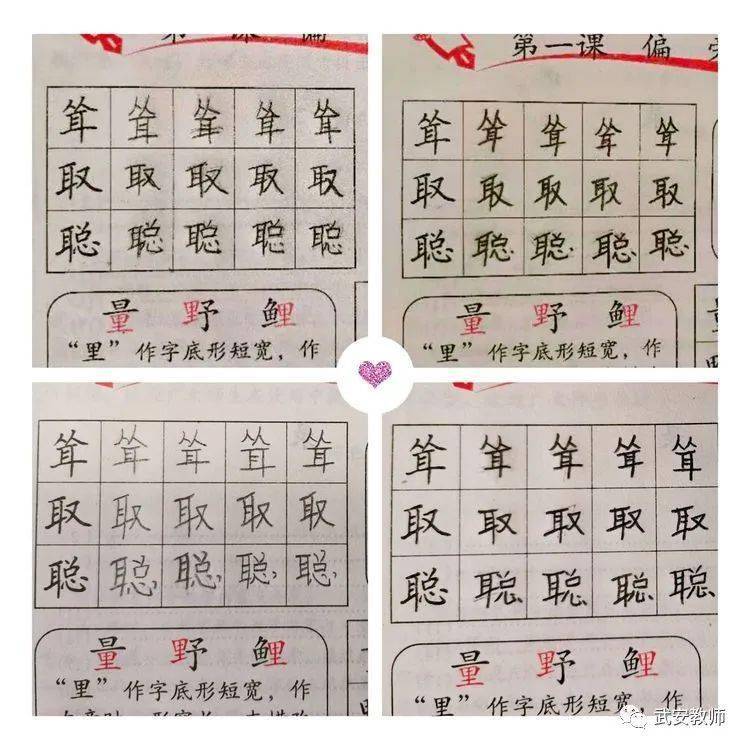 以字练心以心写字贺进镇沙洺中心小学