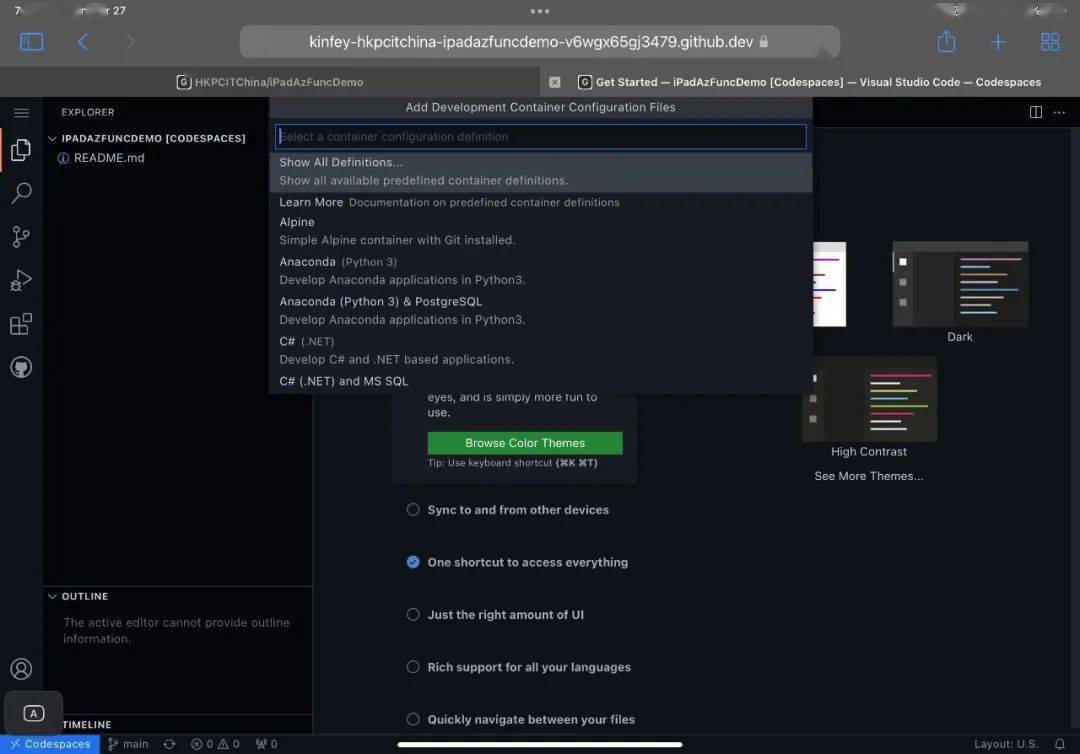 Demo丨GitHub Codespaces，云上开发完整项目