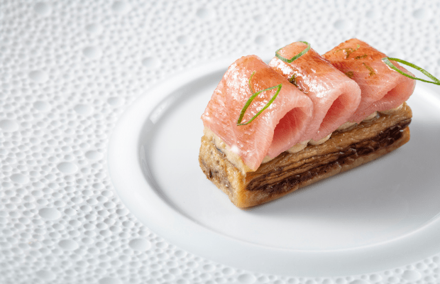 由卢怿明主厨执掌的福和慧,在味道上的表现自然是没得说,而更让人惊艳