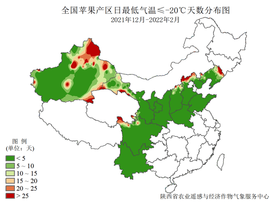 高原中部,渤海灣中東部提前5天以上(圖4);≥5℃有效積溫較去年同期相