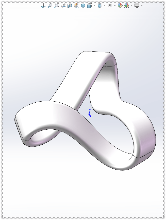 用solidworks画一个三角形的莫比乌斯环