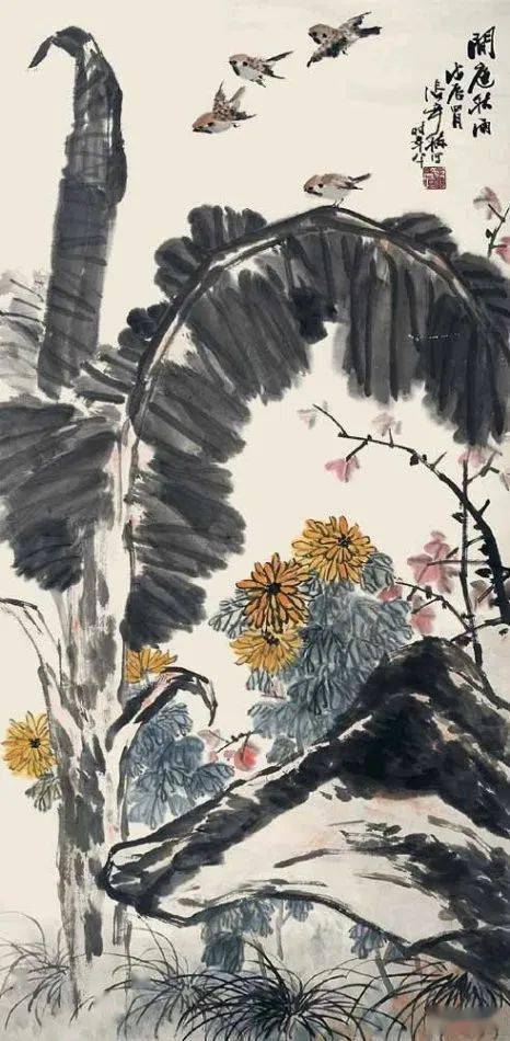 趙之謙(1829-1884)菊花·蝗蟲 清 居廉(1828-1904)還來舊菊花 清 虛谷