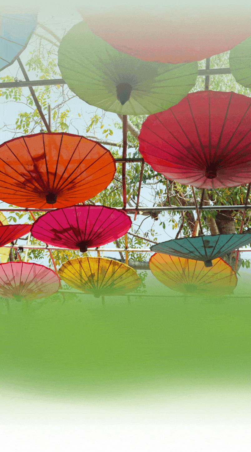 "天空之伞"一场国潮油纸伞网红打卡季带你一秒感知国风潮流仅供参考