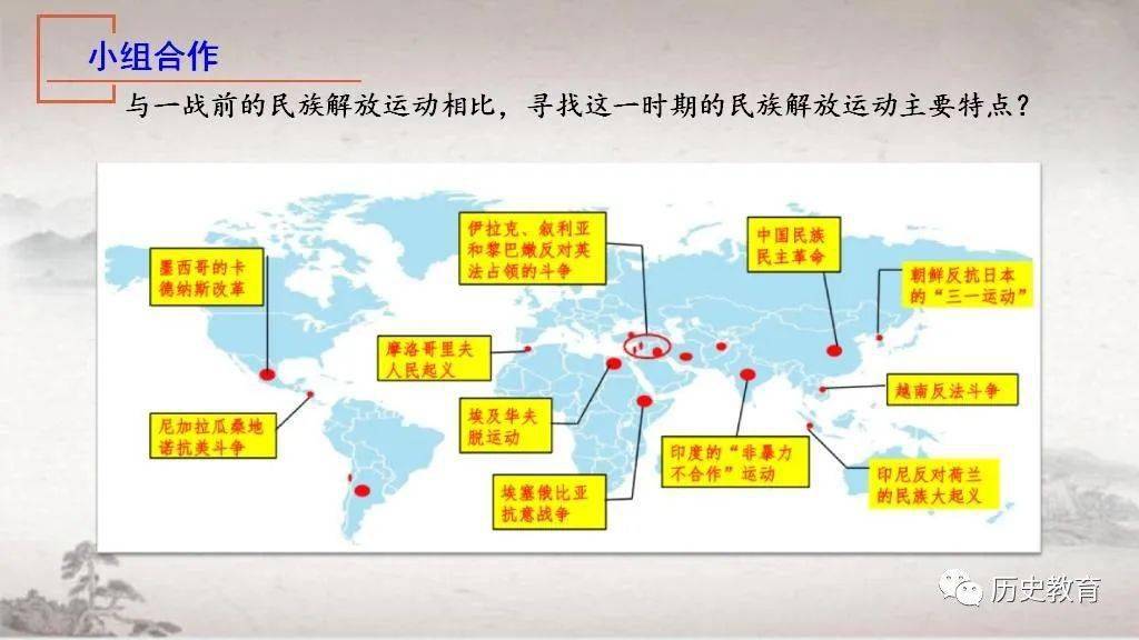 中外历史纲要下第十六课亚非拉民族民主运动的高涨