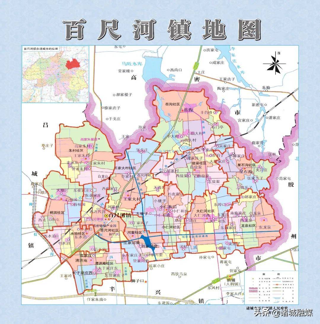 诸城市行政地图最新版图片