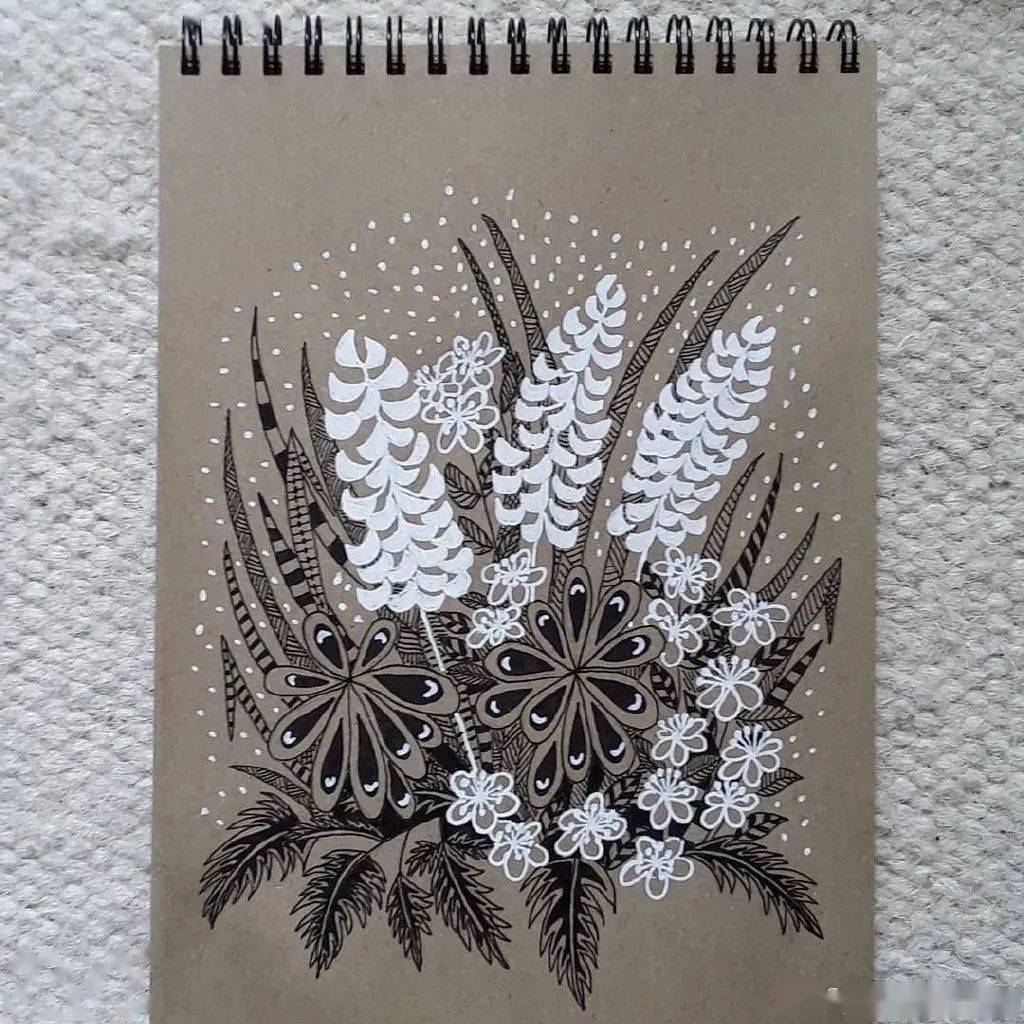 利用高光笔画画,超强效果不比水彩画得差,太绝了_装饰_工具_绘画