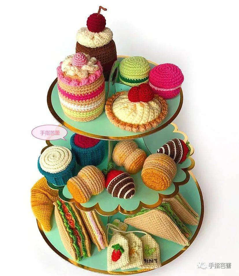 钩织的食品也诱人蛋糕甜品篇