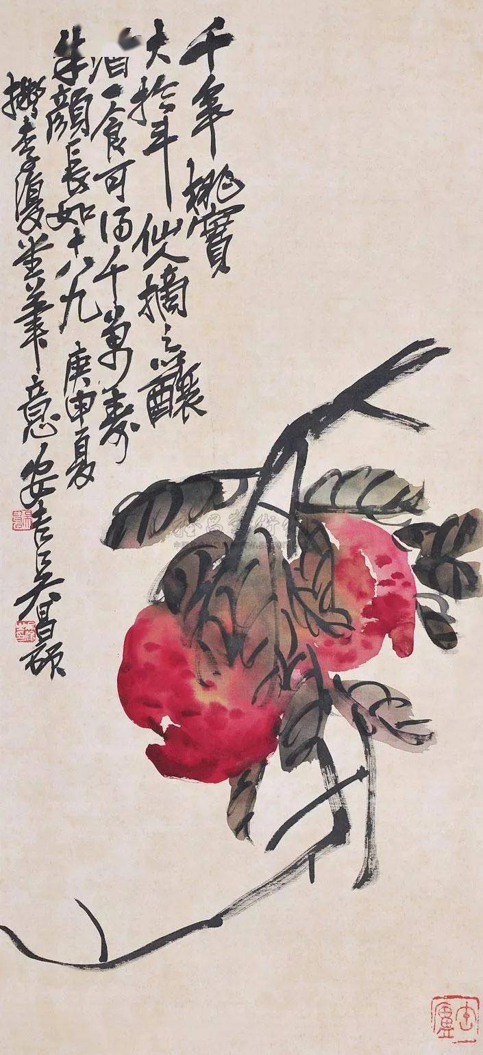 国画中的水果消暑解馋垂涎欲滴