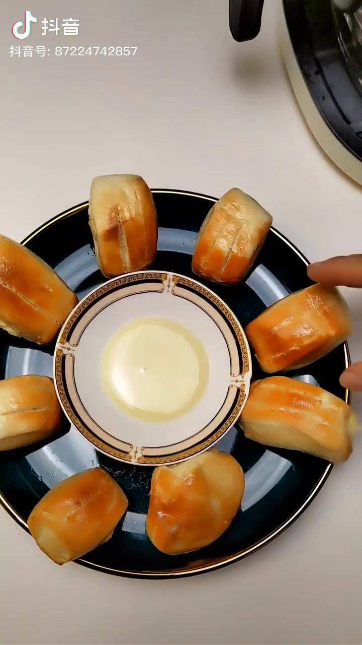 空气炸锅奶香小馒头空气炸锅美食空气炸锅在家做美食美食vlog美食制作