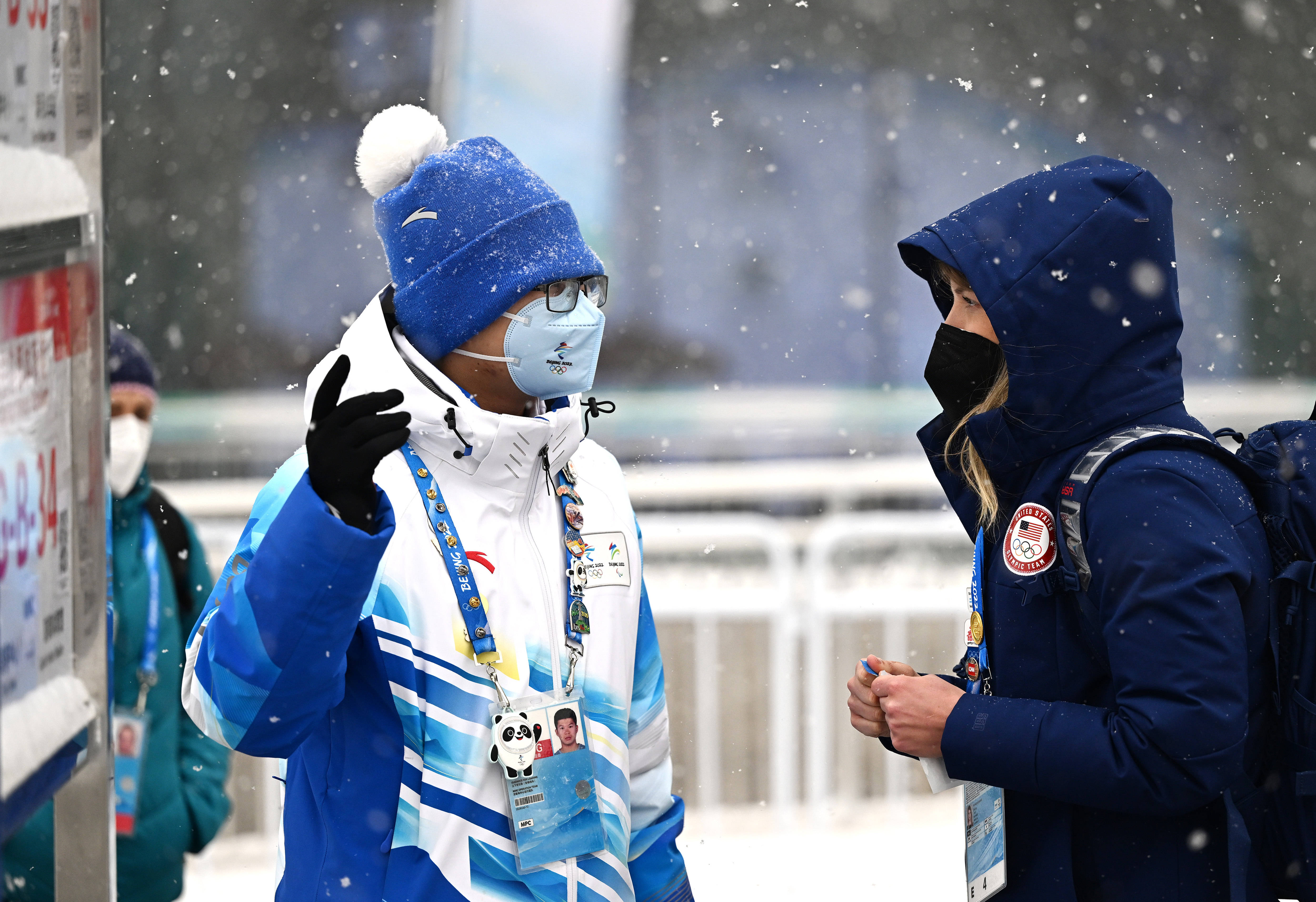 冬奥会工作人员图片