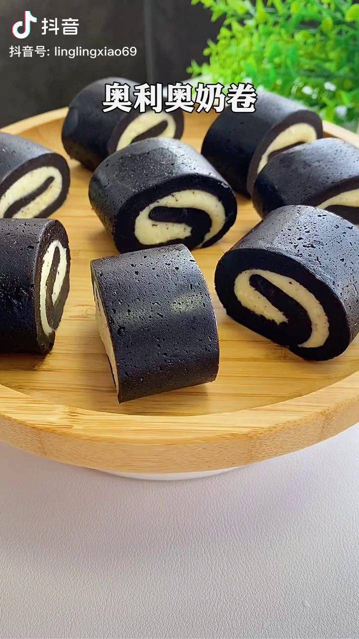 搅一搅就能做成的奥利奥奶卷做法简单还好吃你一定要试试美食甜品在家